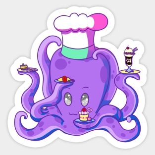 Octopus Chef Sticker